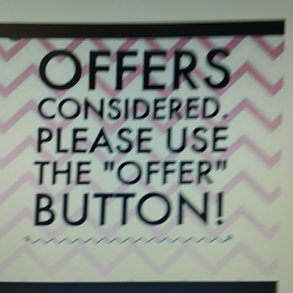 Reasonable offers welcomed
